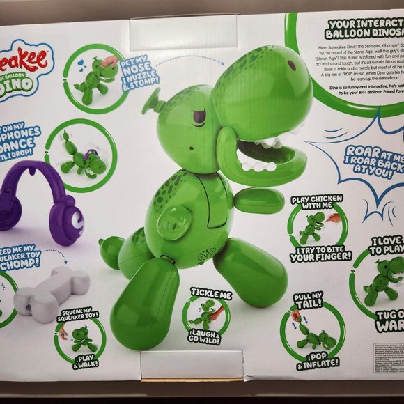 NEW Squeakee The Balloon Dino Interactive Dinosaur ROBOT Pet Toy Stomps, Roars - Picture 12 of 12